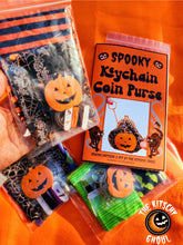 Load image into Gallery viewer, Spooky Key chain Coin Purse: DIY Kit