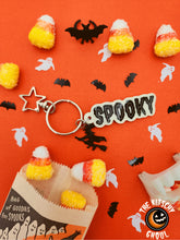 Load image into Gallery viewer, Halloween Words Keychain