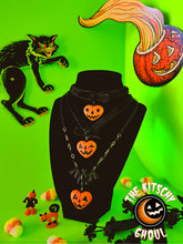 Load image into Gallery viewer, Pumpkin Heart Necklace (Classic Orange)-- Different Wear Styles.