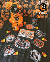 Load image into Gallery viewer, Vintage Inspired Halloween Novelty Stickers 6pc. Pack