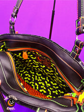 Load image into Gallery viewer, "Bat Mask Jack" Handcrafted Pumpkin Tote Bag Purse
