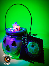Load image into Gallery viewer, Handcrafted "Jack's Brew" Jack O'Lantern Jar Pumpkin Spice Soy Candle (12oz)
