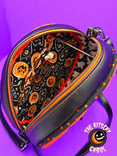 Load image into Gallery viewer, "Jack &amp; Gil" Handcrafted Double Sided Pumpkin Purse
