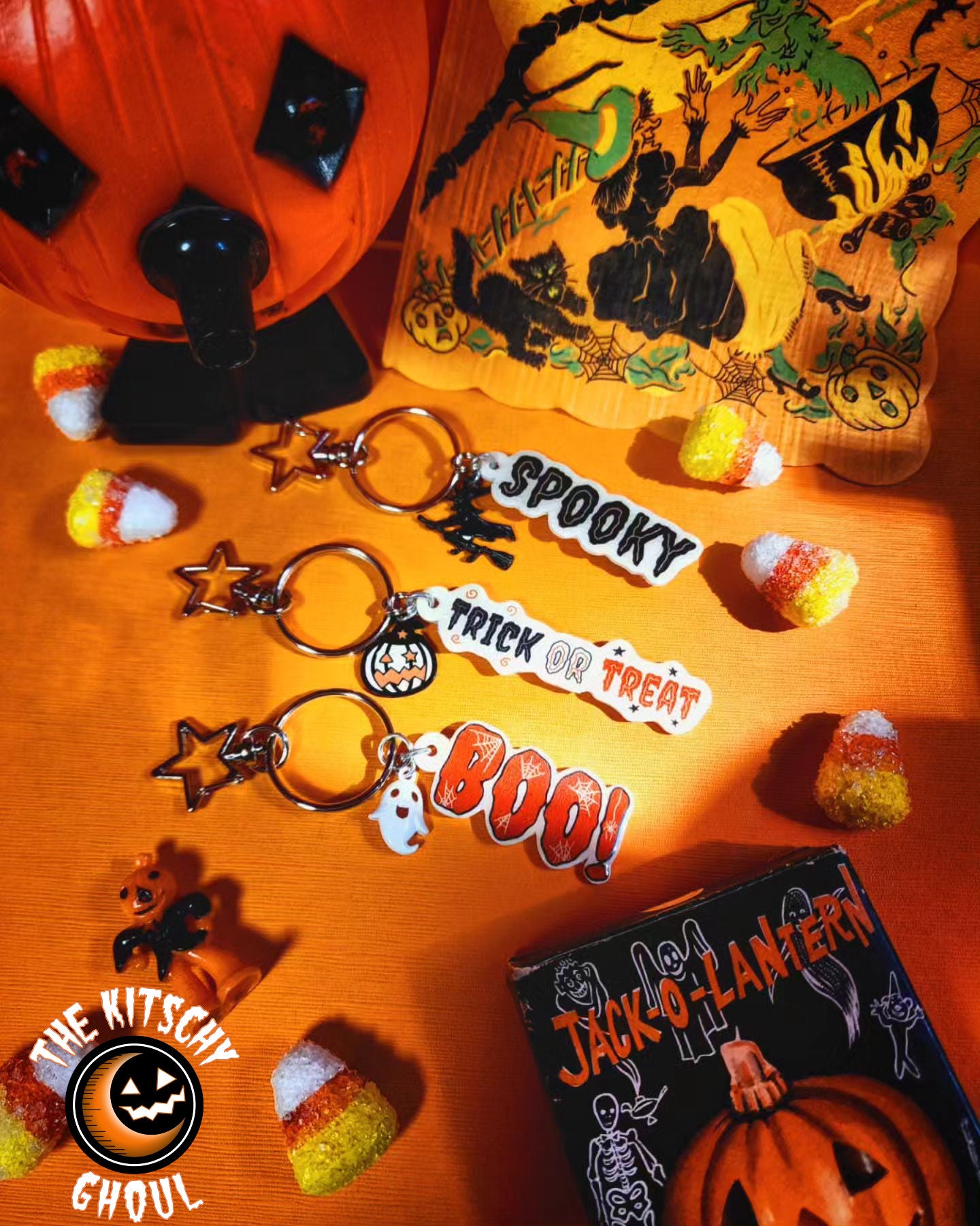 Halloween Words Keychain