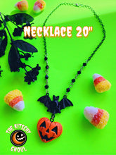 Load image into Gallery viewer, Pumpkin Heart Necklace (Classic Orange)-- Different Wear Styles.
