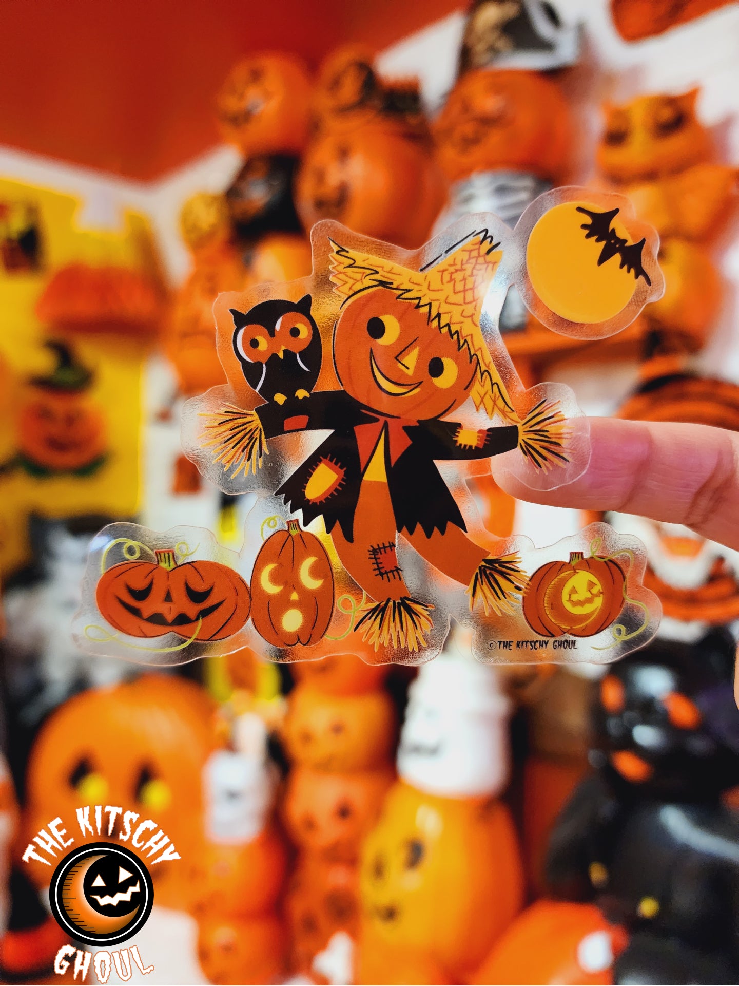 Scarecrow In The Pumpkin Patch Sticker