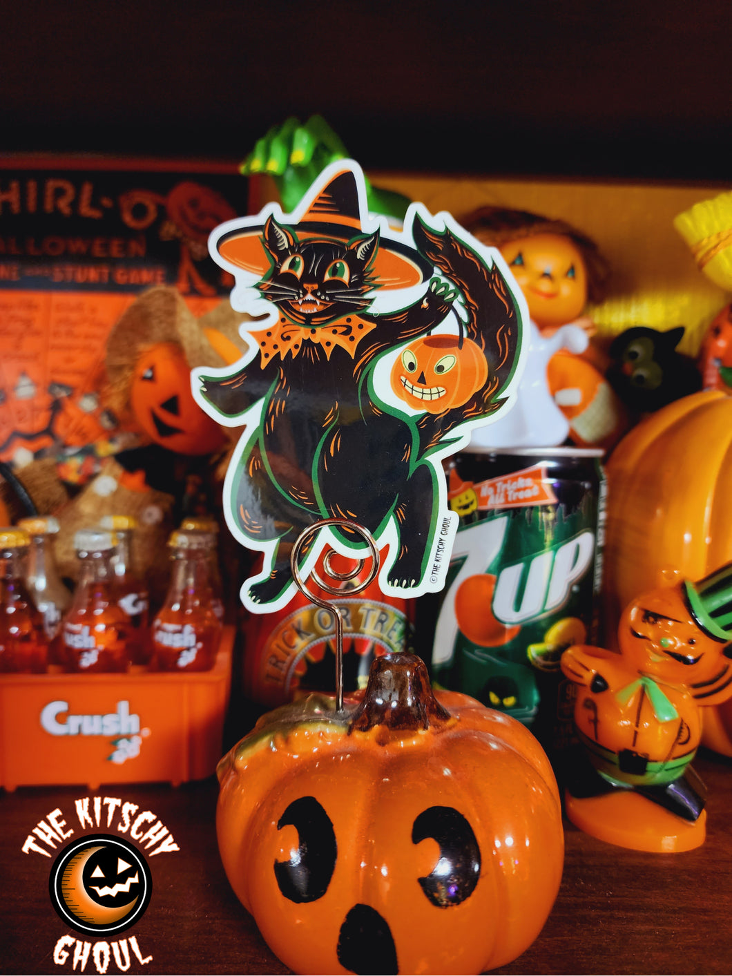 Halloween Black Cat Sticker
