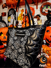 Load image into Gallery viewer, Gothic Spider XL Tote Bag
