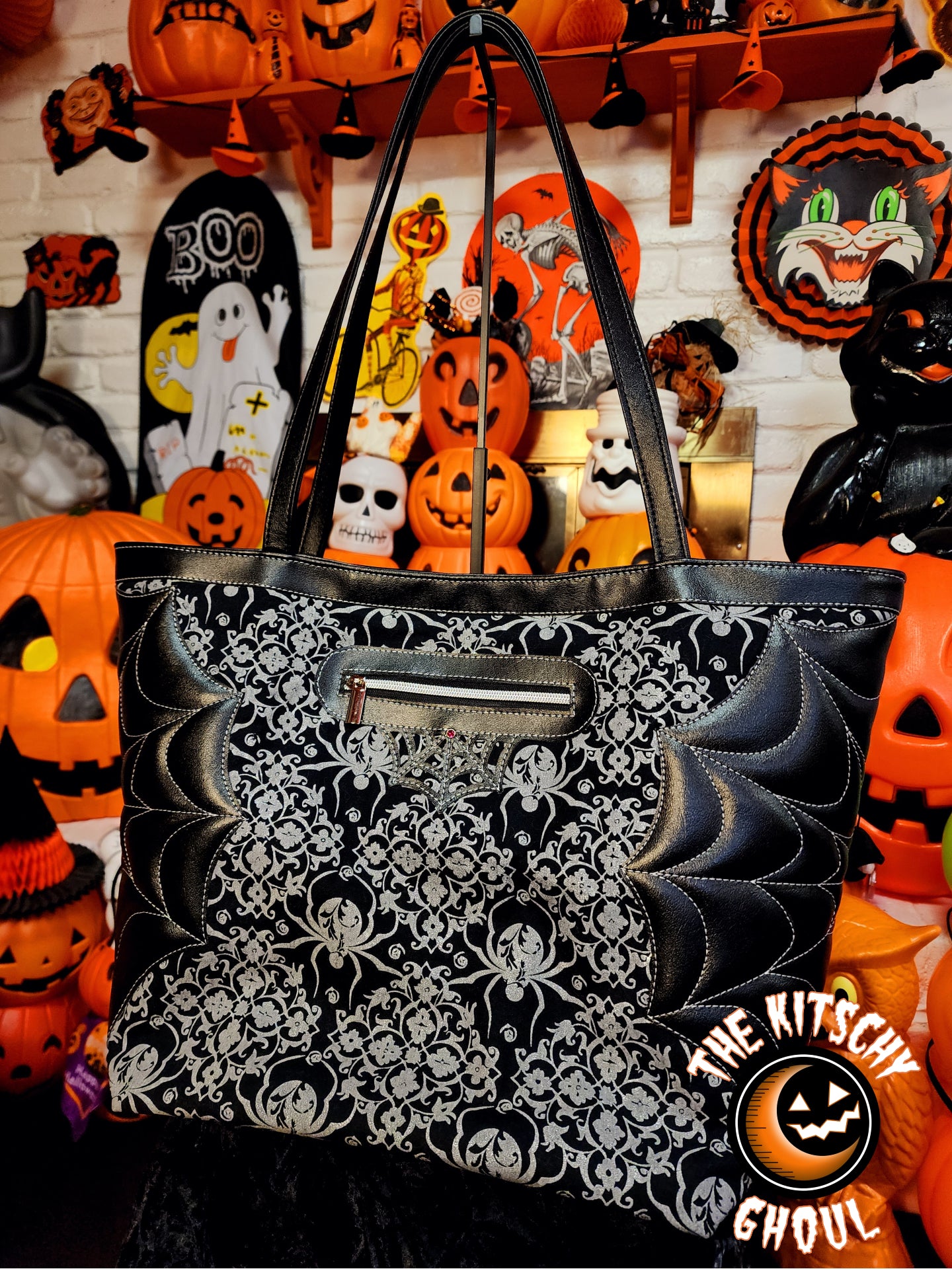 Gothic Spider XL Tote Bag